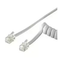 Wentronic Goobay Telefono ragelio spiralinis laidas CCA (varinis aliuminis), baltas, 4 m – RJ10 kištukas (4P4C) prie RJ10 kištuko (4P4C) (68601)