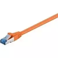 Wentronic Goobay CAT 6a Patch Laidas, S/FTP (PiMF), Oranžinis, 3 m - LSZH Halogen-Free, Varis (93785)