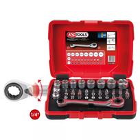 Veržliarakčių komplektas KS Tools 918.3050 31 galvutė, chromo-vanadžio plienas