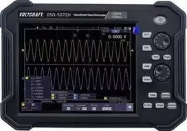 VOLTCRAFT DSO-5072H Baterija, Skaitmeninis osciloskopas, Nešiojamas osciloskopas (Scope-Meter) 70 MHz 2 kanalai 1 GSa/s 40 Mpts 8 bitų Skaitmeninė atmintis (DSO), Rankinis įrenginys (VC-11338050)