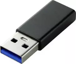Renkforce RF-4472306 Laidinė sąsaja / lyties keitiklis USB A tipo į USB C tipo juodas (RF-4472306)