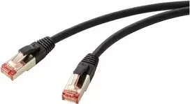 Renkforce RF-5771886 tinklo kabelis juodas 1,5 m Cat6 S/FTP (S-STP) (RF-5771886)