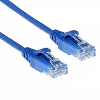 ACT Blue 10 m LSZH U/UTP CAT6 plonas lizdinis kabelis su RJ45 jungtimis