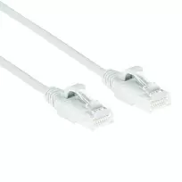 ACT White 3 m LSZH U/UTP CAT6 plonas jungiamasis kabelis su apsaugotais RJ45 kištukais