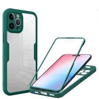 For OPPO Find X5 Pro 360 Full Body Screen Protector Case For OPPO Find X5 Lite Transparent Double Sided Silicone Bumper Cover X5 Oppo Find X5 Pro žalia