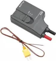Fluke 80TK termoporos adapteris - juodas, žalvarinis, raudonas, geltonas - -50 - 1000 °C - -58 - 1832 °F - 2 °C - bananinis kištukas - 9V (736736)