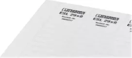 Phoenix Contact ESL etiketės – poliesteris, perforuotos, baltos, 40 x 17 mm, 56 vnt.
