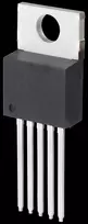 Žeminamasis įtampos reguliatorius Texas Instruments LM2575 HVT-5.0, fiksuota 5.0 V išėjimo įtampa, įėjimas 4–60 V, korpusas SO-220-5