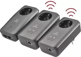 Powerline adapterių rinkinys Renkforce PL600D 500MBit/s laidiniam tinklui per elektros tinklą