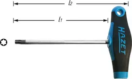 Hazet darbo įrankis Torx atsuktuvas T25, ašmenų ilgis 110 mm (828-T25)