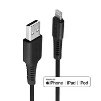 Lindy 2m USB A – Lightning laidas, juodas