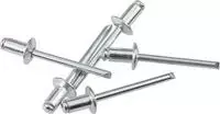 Tubulinė kniedė KWB 407478 aliuminė 4,8 mm 8 mm 50 vnt.