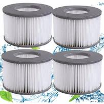 4x filtras jacuzzi mspa filtro įdėklas spa pripučiamiems baseinams