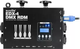 LED dimmer paketas EUROLITE EDX-4 DMX RDM 4 kanalų 10 A