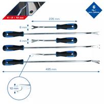Brilliant Tools BT511045 – 6 dalių komplektas automobilio vidaus apdailos spaustukų išėmimui