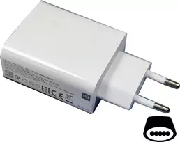 Xiaomi MDY-12-EW greitasis kelioninis kroviklis su USB-C laidu, 55W, 3A, baltas