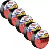 Izoliacinė juosta - rinkinys Iso Tape 15 mm x 10 m 5 ritės Juoda (56192-00502-23)