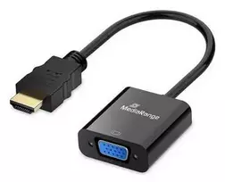 MEDIARANGE HDMI į VGA HD15 vaizdo keitiklis 20 cm juodas - Keitiklis - HDMI (MRCS231)