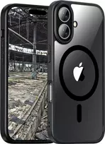 JT Berlin BackCase Pankow Hybrid MagSafe dėklas, Apple iPhone 17, juodas/permatomas (11159)