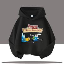 2025 New Adventure Time Kids Hoodie with Avatar Cartoon Print Kids' Sportswear for Girls Casual Top  Autumn/Winter Clothing 100 white