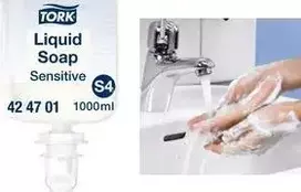Skystas rankų muilas Tork 424701 jautriai odai, švelnios formulės, papildymo pakuotė