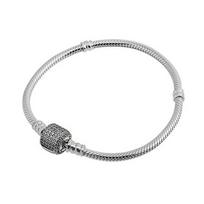 PANDORA Moments Sidabrinė Signature Sagties Apyrankė 590723CZ white