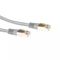 ACT pilkas 1 metro F/UTP CAT5E patch kabelis su RJ45 jungtimis
