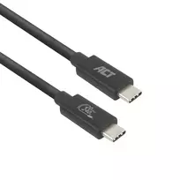 ACT USB4 20Gbps 240W USB Type-C laidas 2m juodas USB-IF sertifikuotas