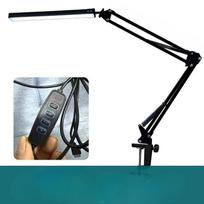 1Pc  LED Desk Lamp with Clamp Swing Arm Eye-Caring Dimmable Desk Light 10 Brightness Levels 3 Modes USB