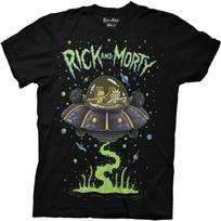 Ripple Junction Rick and Morty Men's Short Sleeve T-Shirt Space Cruiser and Planets Officially Licensed XXXXL įvairiaspalvis