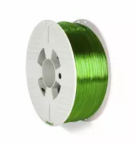 Verbatim 55065 3D spausdinimo medžiaga PETG, žalia, permatoma, 1 kg