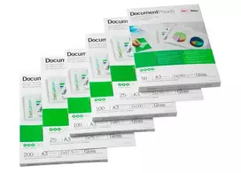 GBC laminavimo maišelis A3 lipnus 125 mikronų, blizgus, skaidrus, A3, 0,25 mm, 303 mm, 426 mm
