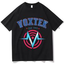 Hazbin Hotel VOX Character Design Tshirt Man Woman Harajuku Short Sleeve Oneck Breathable Comfortable unisex Casual Shirt Gift S blue