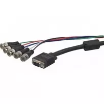Hypertec 129151-HY vaizdo kabelio adapteris 1,8 m VGA (D-Sub) 5 x BNC juoda, mėlyna, žalia, raudona, balta