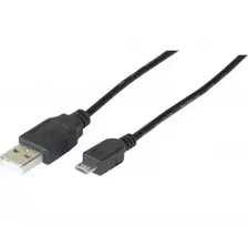 Hypertec 149690-HY USB laidas USB 2.0 0,5 m USB A Micro-USB B juodas