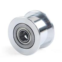 3D Printer Accessories Smooth Idler Wheel Idler Timing Pulley Wheel Aluminium Gear Replacement for P2S 3D Printer 1 gray