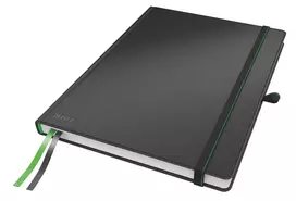 Leitz Notebook Complete A4 linijinis 96 g 80 lapų, juoda, A4, kietas viršelis