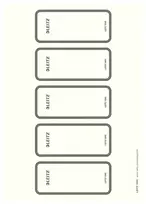 Leitz Spine Labels PC spausdinamos etiketės WOW segtuvams 80 mm