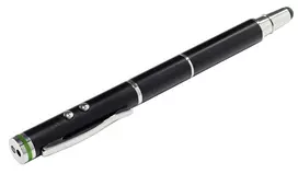 Leitz Stylus rašiklis 4 viename Complete jutikliniams ekranams, universalus, bet kurios markės, juodas, iPad, žalvaris, silikonas, LR41