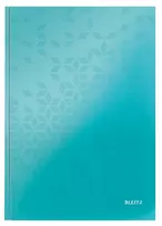 Leitz Notebook WOW A4 kvadratinis su kietu viršeliu, 80 lapų, 80 g/m², mėlynas