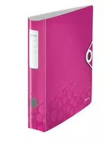 Leitz Lever Arch File Active PP WOW A4/65mm, A4, poliuretano putos, rožinė, 350 lapų, 80 g/m², 6,5 cm