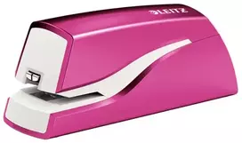Leitz NeXXt WOW 5566 baterijinis segiklis, 10 lapų, 1 cm, plastikas, rožinė/balta, baterija, 50 mm