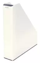 Leitz WOW dviejų spalvų žurnalų dėklas, baltas, plastikinis, A4, 272 mm, 318 mm, 430 g