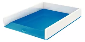 Leitz WOW dviejų spalvų dokumentų dėklas, plastikas, mėlyna, metalinė, A4, 267 mm, 336 mm, 49 mm