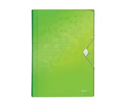Leitz Project File WOW PP segtuvas, A4, polipropilenas (PP), žalia, portretinė, 250 lapų, 80 g/m²