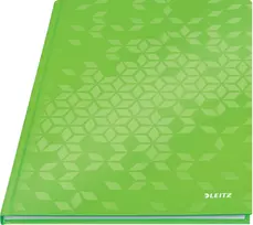 Leitz Notebook WOW A4 kvadratinis kietu viršeliu 90g/80 lapų, raštas, žalia