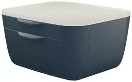 Leitz Cosy spintelė su stalčiais, 2 stalčiai, polistirenas (PS), juoda, balta, 1 vnt., 251 mm, 143 mm
