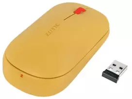 Leitz Cosy belaidė pelė, ambidekstrinė, RF belaidis + Bluetooth, 4000 DPI, oranžinė