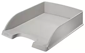 Leitz Plus laiškų dėklas, standartinis, polistirenas, pilka, 255 mm, 357 mm, 70 mm, 280 g