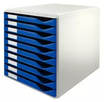 Leitz Form Set 10 stalčių, plastikinis, mėlynas/pilkas